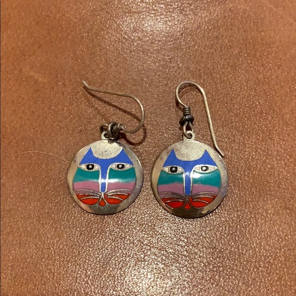 Laurel Burch Jewelry - Moon-Cat Dangle Earrings
